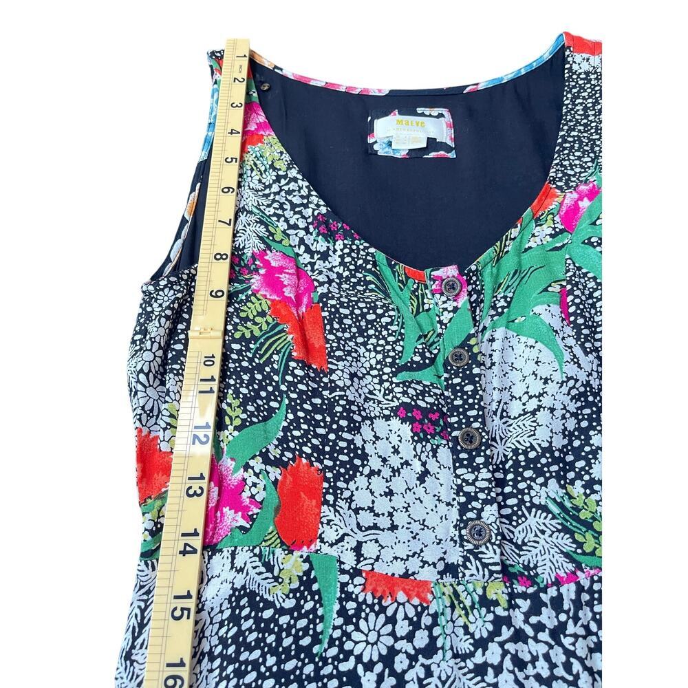 Maeve by Anthropologie Violette Floral Sleeveless Fit Flare Midi Dress - Size 0 - Picture 11 of 15